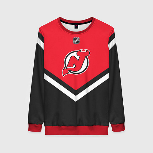 Женский свитшот NHL: New Jersey Devils / 3D-Красный – фото 1