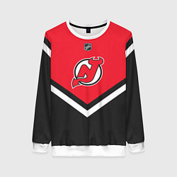 Свитшот женский NHL: New Jersey Devils, цвет: 3D-белый