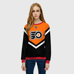 Свитшот женский NHL: Philadelphia Flyers, цвет: 3D-красный — фото 2
