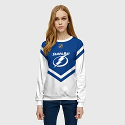 Свитшот женский NHL: Tampa Bay Lightning, цвет: 3D-белый — фото 2