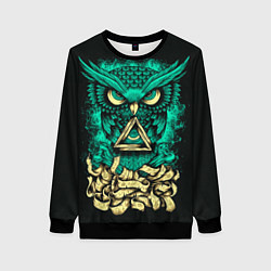 Свитшот женский Bring Me The Horizon: Owl, цвет: 3D-черный