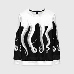 Свитшот женский Octopus, цвет: 3D-белый