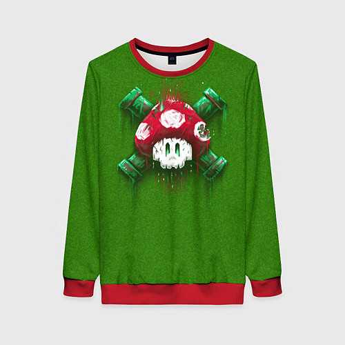 Женский свитшот Mushroom is Dead / 3D-Красный – фото 1