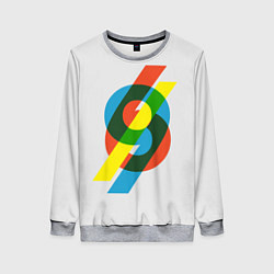 Свитшот женский 69, цвет: 3D-меланж