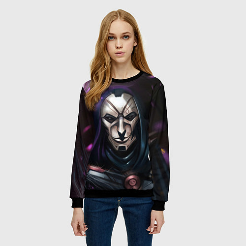 Женский свитшот Mask / 3D-Черный – фото 3