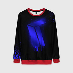 Свитшот женский Titan: Black collection, цвет: 3D-красный