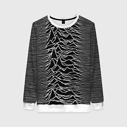 Свитшот женский Joy Division: Unknown Pleasures, цвет: 3D-белый