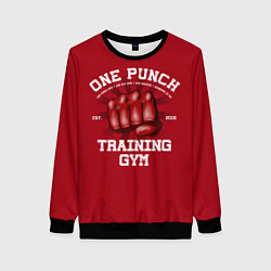 Свитшот женский One Punch Gym, цвет: 3D-черный