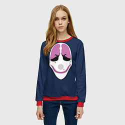Свитшот женский Payday Face, цвет: 3D-красный — фото 2