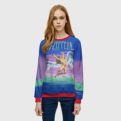 Свитшот женский Led Zeppelin: Angel, цвет: 3D-красный — фото 2
