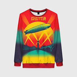 Свитшот женский Led Zeppelin: Hindenburg, цвет: 3D-красный