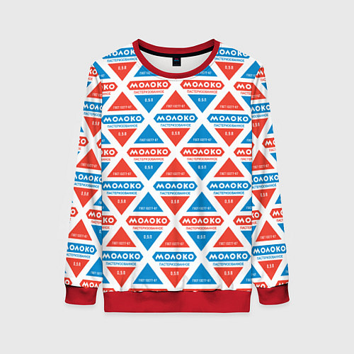 Женский свитшот Молоко СССР / 3D-Красный – фото 1