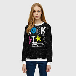 Свитшот женский Rock Star, цвет: 3D-белый — фото 2