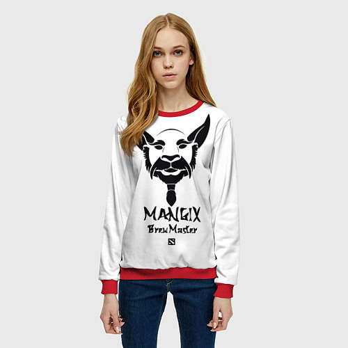 Женский свитшот Mangix: Brewmaster / 3D-Красный – фото 3