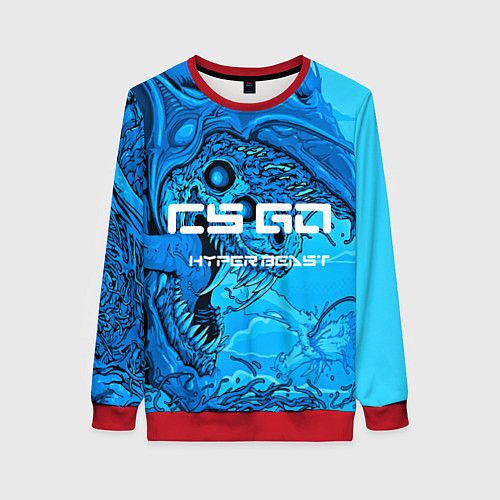 Женский свитшот CS:GO Cold Hyper Beast / 3D-Красный – фото 1