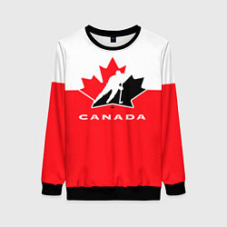 Свитшот женский Canada Team, цвет: 3D-черный