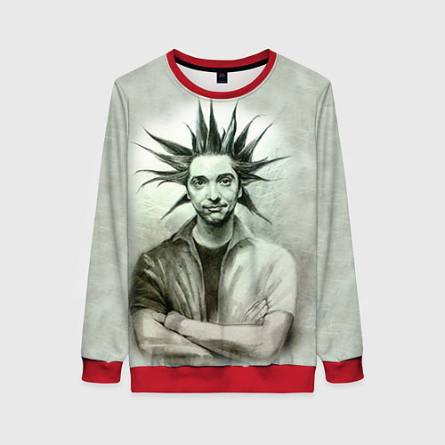 Женский свитшот Король и Шут / 3D-Красный – фото 1