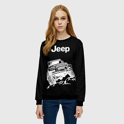 Женский свитшот Jeep / 3D-Черный – фото 3