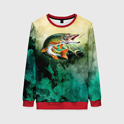 Свитшот женский Удача, цвет: 3D-красный