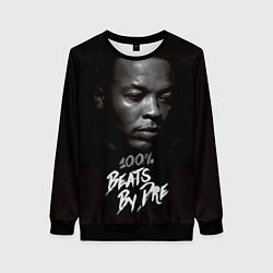 Свитшот женский Dr. Dre: 100% Beats цвета 3D-черный — фото 1