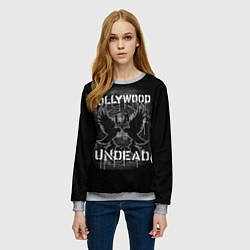Свитшот женский Hollywood Undead: LA, цвет: 3D-меланж — фото 2