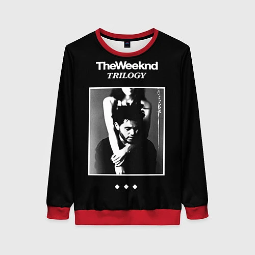 Женский свитшот The Weeknd: Trilogy / 3D-Красный – фото 1