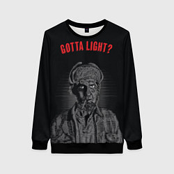 Свитшот женский Gotta light?, цвет: 3D-черный