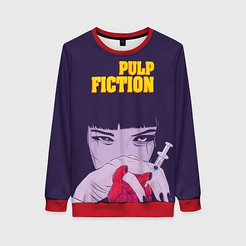 Женский свитшот Pulp Fiction: Dope Heart / 3D-Красный – фото 1