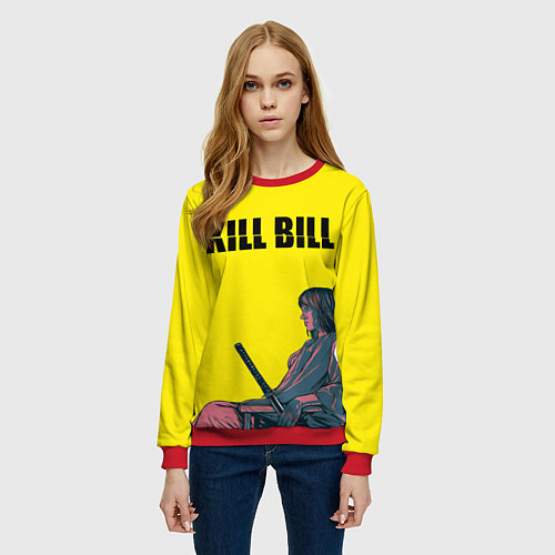 Женский свитшот Kill Bill / 3D-Красный – фото 3