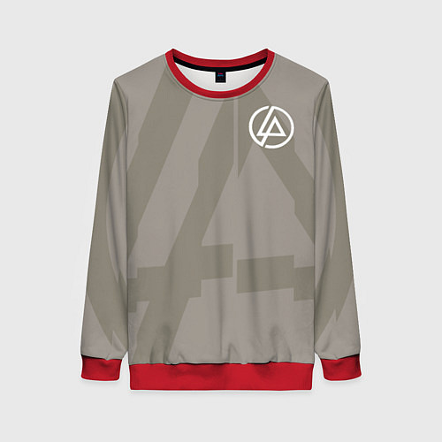 Женский свитшот Linkin Park: Grey style / 3D-Красный – фото 1