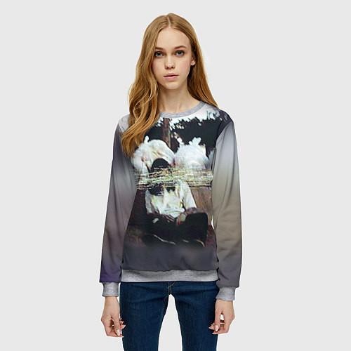 Женский свитшот Bones Rap / 3D-Меланж – фото 3