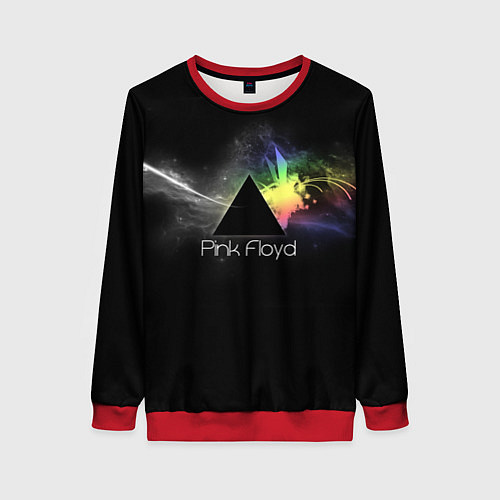 Женский свитшот Pink Floyd Logo / 3D-Красный – фото 1