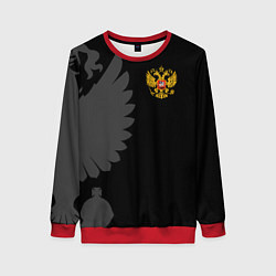 Свитшот женский Russia - Black collection, цвет: 3D-красный