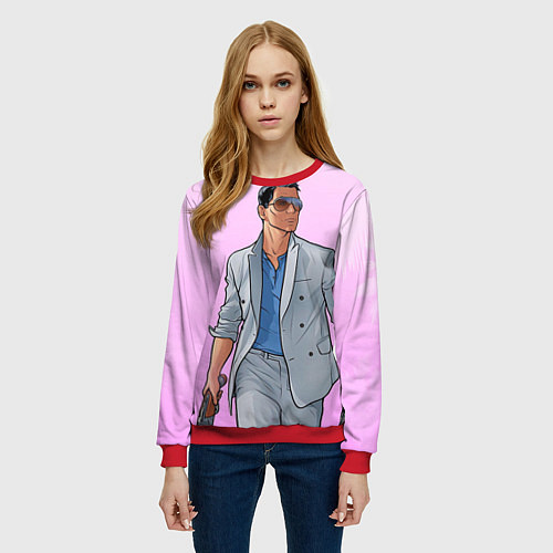 Женский свитшот The Loud House / 3D-Красный – фото 3