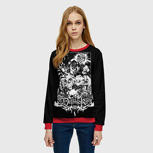 Женский свитшот Dethklok: Metalocalypse / 3D-Красный – фото 3