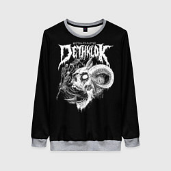 Свитшот женский Dethklok: Goat Skull, цвет: 3D-меланж