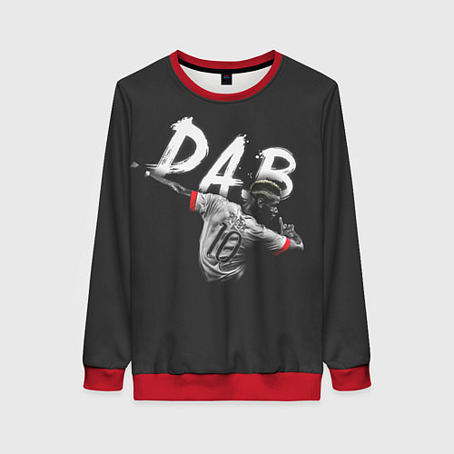 Женский свитшот Paul Pogba: Dab / 3D-Красный – фото 1