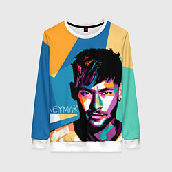 Свитшот женский Neymar Polygons, цвет: 3D-белый