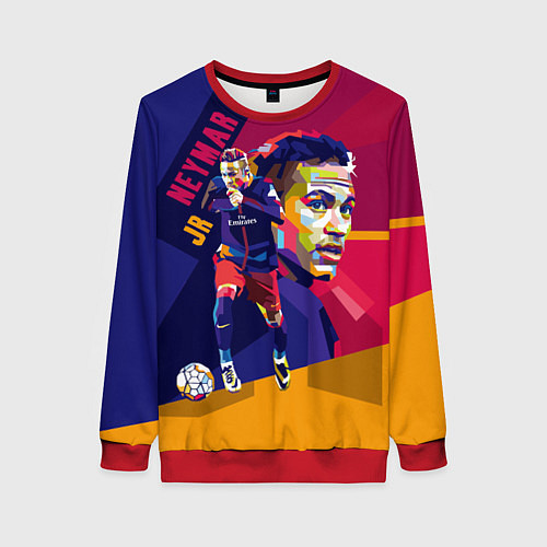 Женский свитшот Jr. Neymar / 3D-Красный – фото 1
