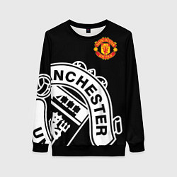 Свитшот женский Man United: Black Collection, цвет: 3D-черный