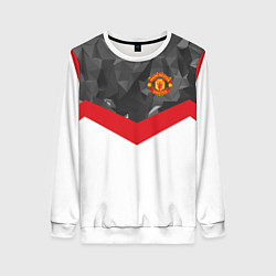 Женский свитшот Man United FC: Grey Polygons