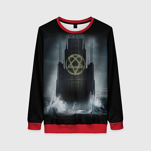 Женский свитшот HIM: Devil Castle / 3D-Красный – фото 1