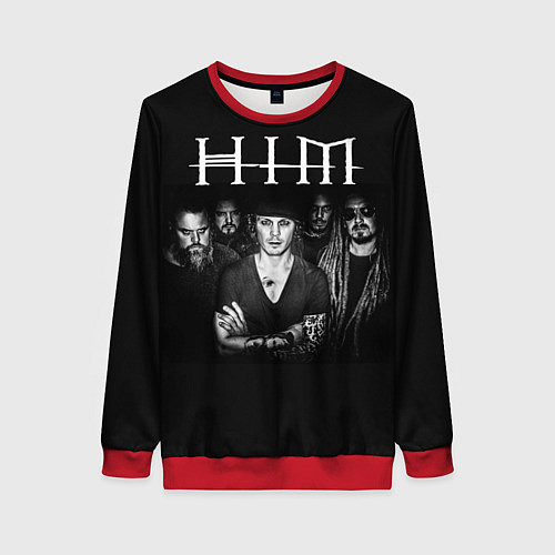 Женский свитшот HIM Rock / 3D-Красный – фото 1
