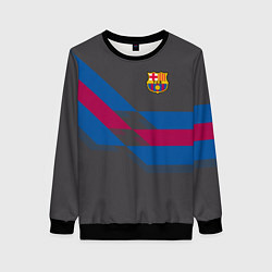 Свитшот женский Barcelona FC: Dark style, цвет: 3D-черный