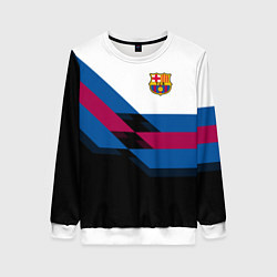Свитшот женский Barcelona FC: Black style, цвет: 3D-белый