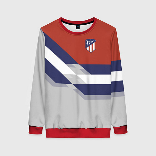 Женский свитшот Atletico FC: Grey style / 3D-Красный – фото 1