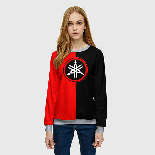 Женский свитшот Yamaha / 3D-Меланж – фото 3