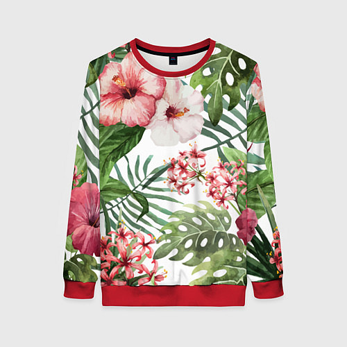 Женский свитшот Таинственный остров / 3D-Красный – фото 1