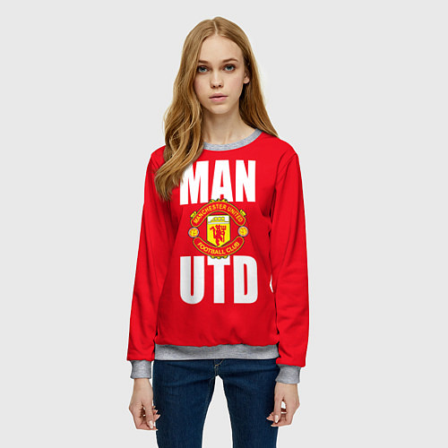 Женский свитшот Man Utd / 3D-Меланж – фото 3