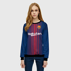 Свитшот женский Barcelona FC: Neymar Home 17/18, цвет: 3D-черный — фото 2
